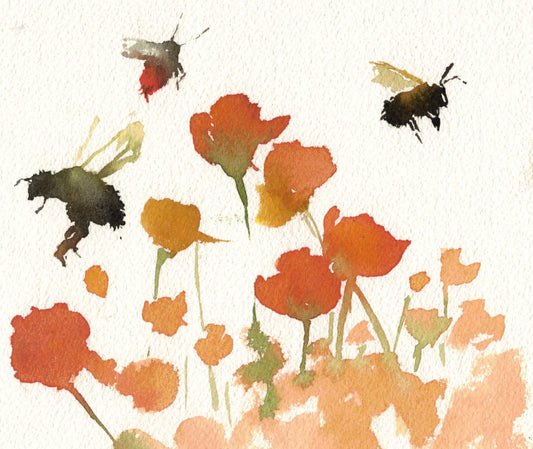 5/21 | Intro to Watercolor: Bees and Flowers