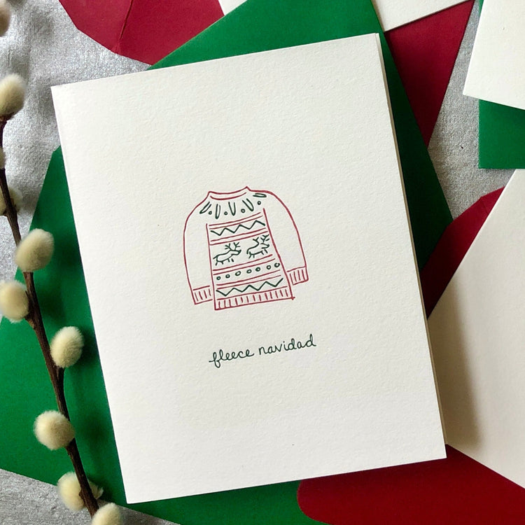 Fleece Navidad Holiday Cards
