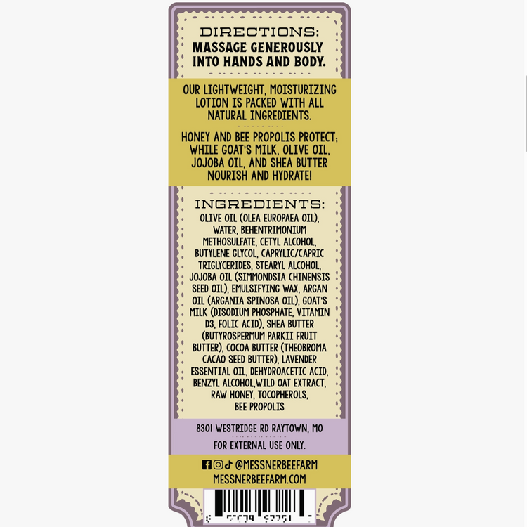 Lavender Oatmeal Lotion