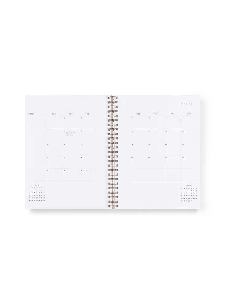 Hunter Green Weekly 17-Month Notebook Planner