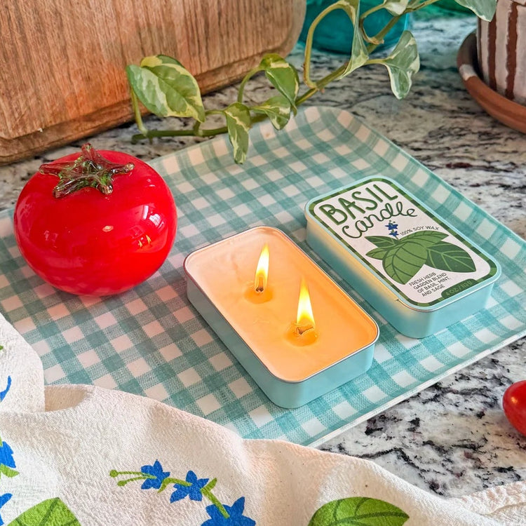 Basil Candle Tin