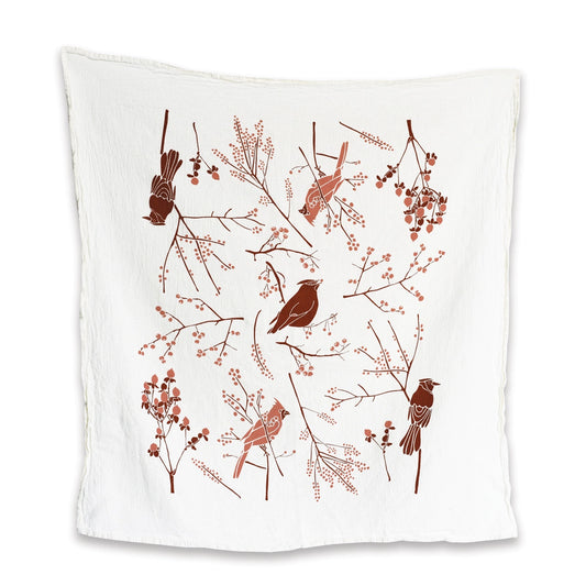 Birds + Berries Towel