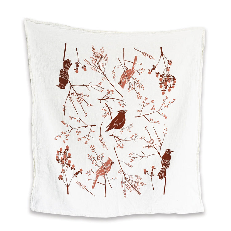 Birds + Berries Towel