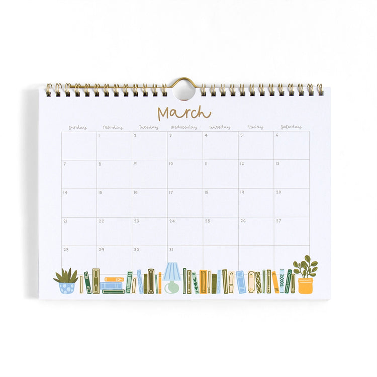 Book Lover's Wall Calendar