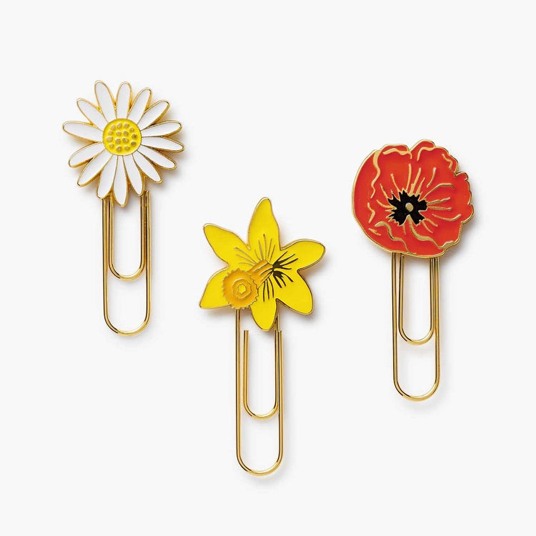 Garden Study Enamel Paper Clip Set