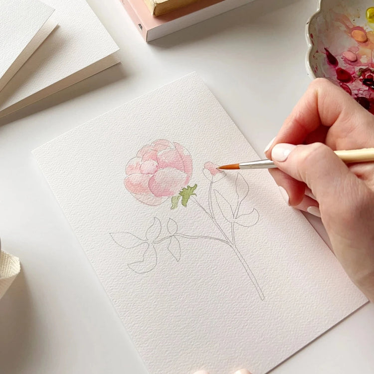 Garden Flowers Paintable Notecards