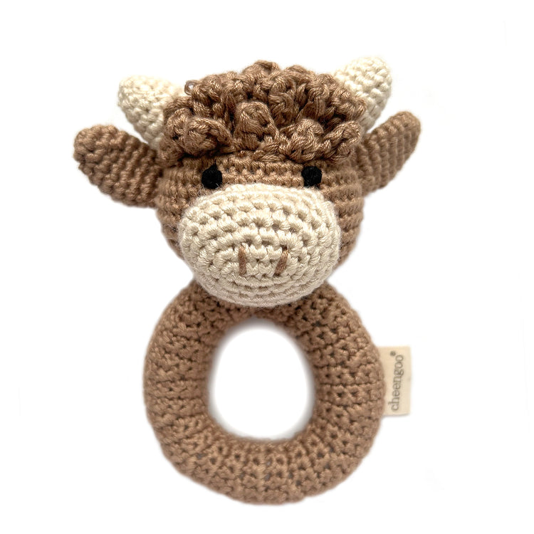 Highland Cow Rattle