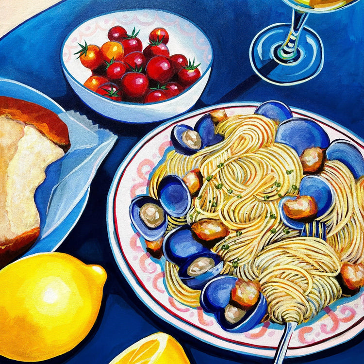 Linguine with Clams Print