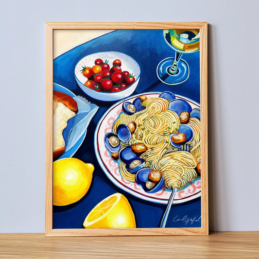Linguine with Clams Print
