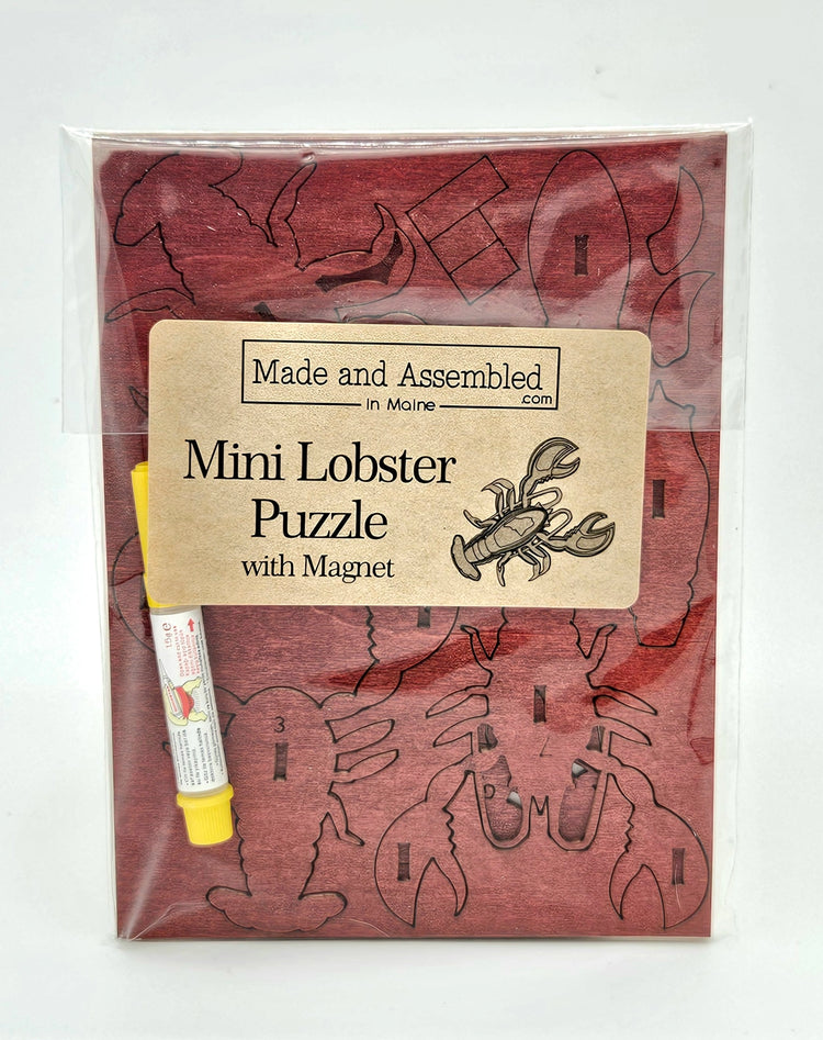 Mini Wooden Lobster Puzzle