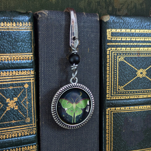Luna Moth Metal Bookmark