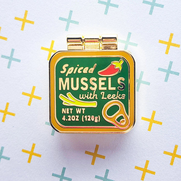 Tinned Mussels Pin