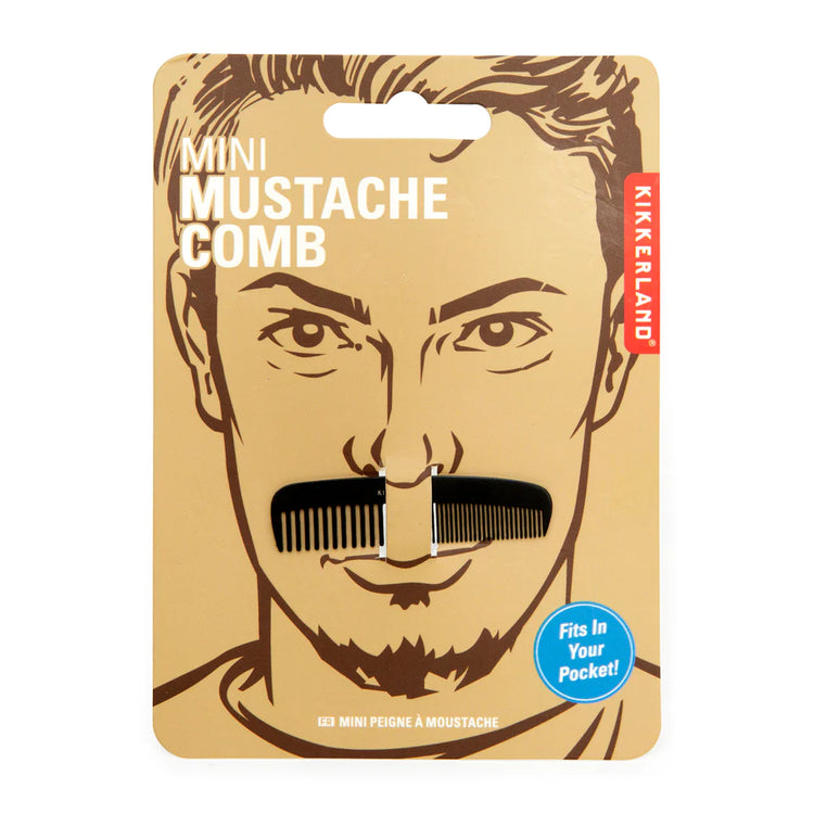 Mini Mustache Comb