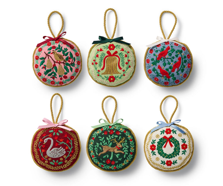Christmastide Embroidered Ornament