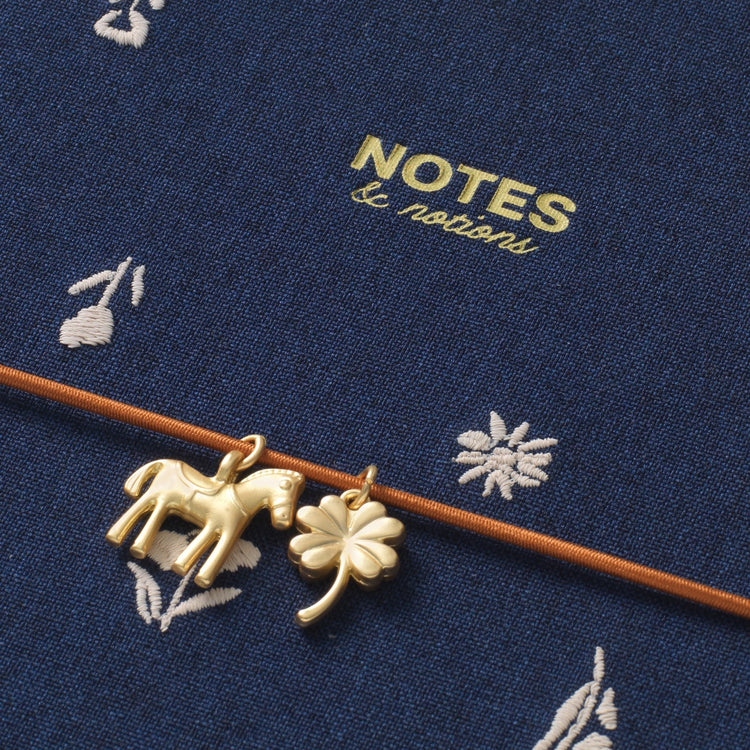 Twilight Blooms Fabric Lined Notebook