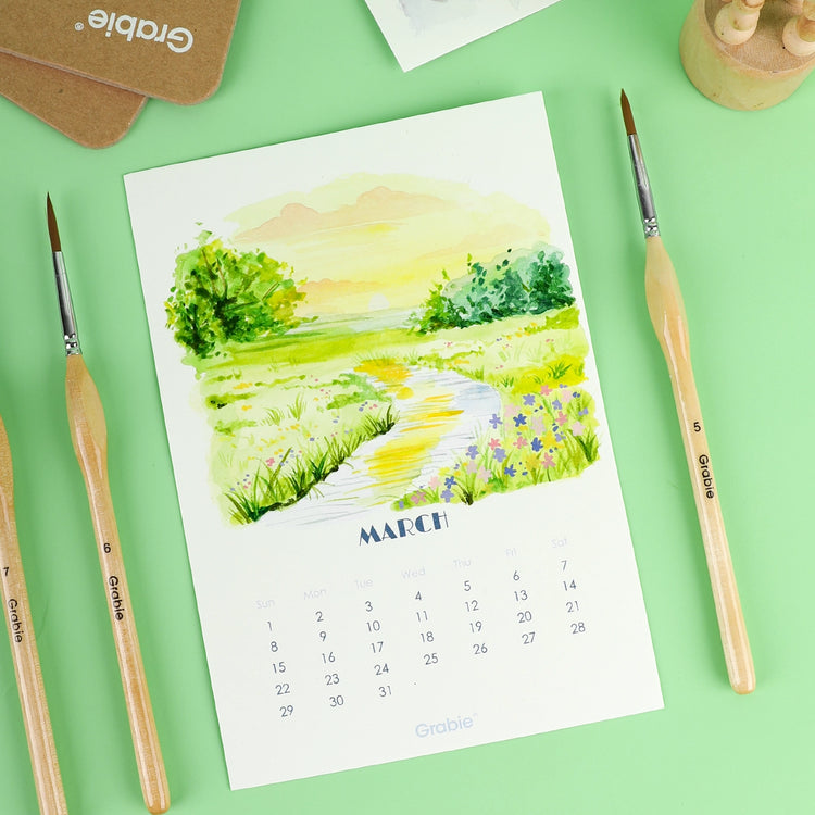 Watercolor Calendar