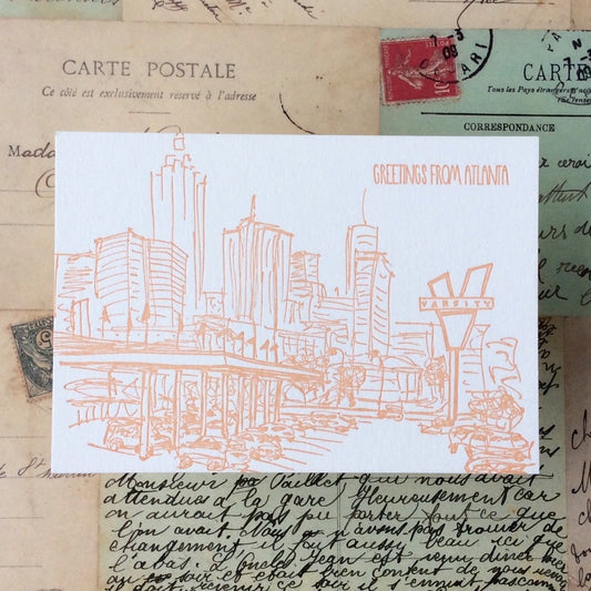 Atlanta Letterpress Postcard Pack