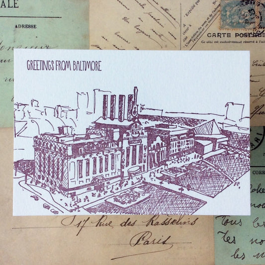 Baltimore Letterpress Postcard Pack