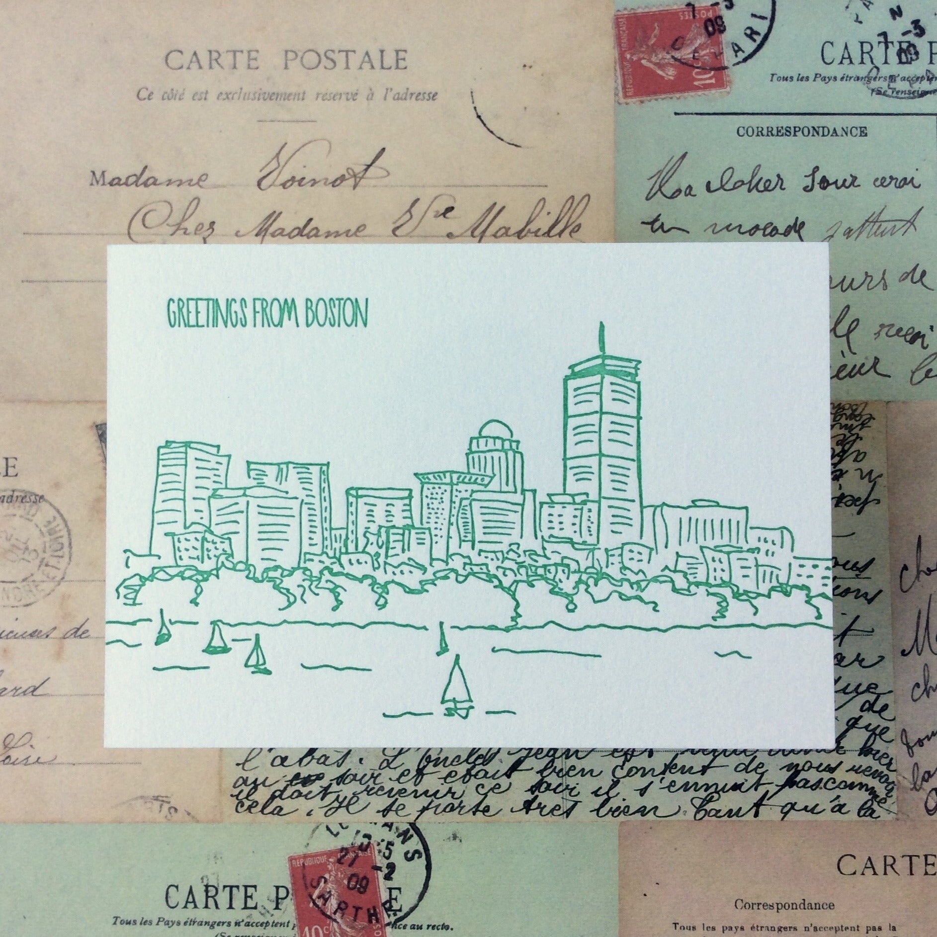 POSTCARD Pack of 10 — BOSTON ARTWORK