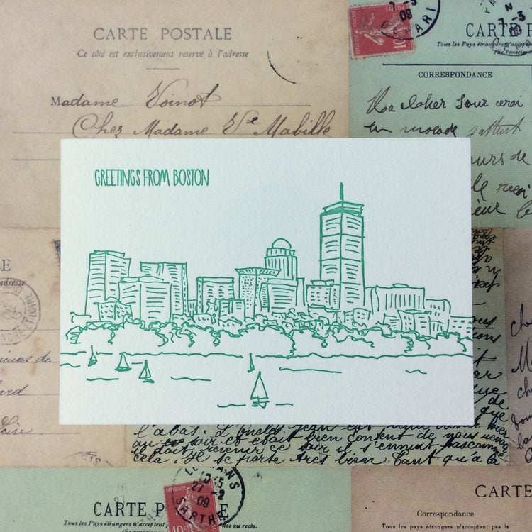 Boston Letterpress Postcard Pack