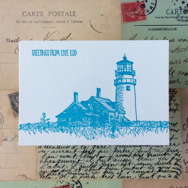 Cape Cod Letterpress Postcard Pack
