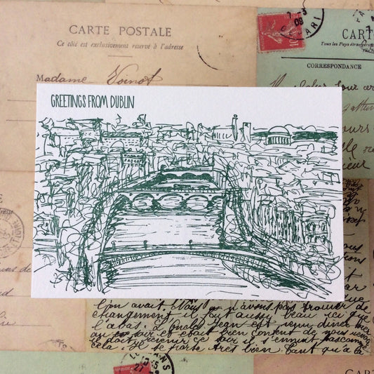 Dublin Letterpress Postcard Pack