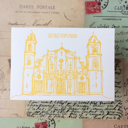 Havana Letterpress Postcard Pack