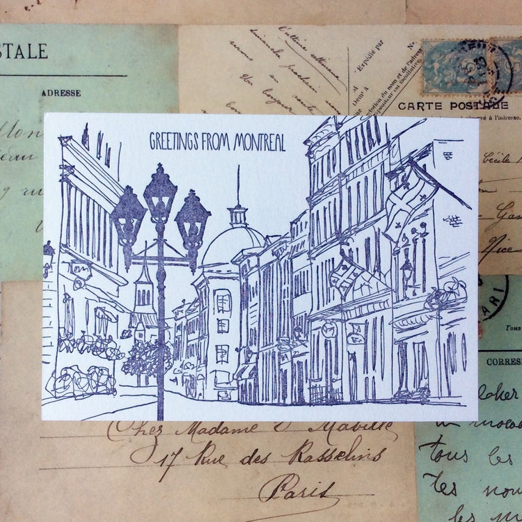 Montreal Letterpress Postcard Pack