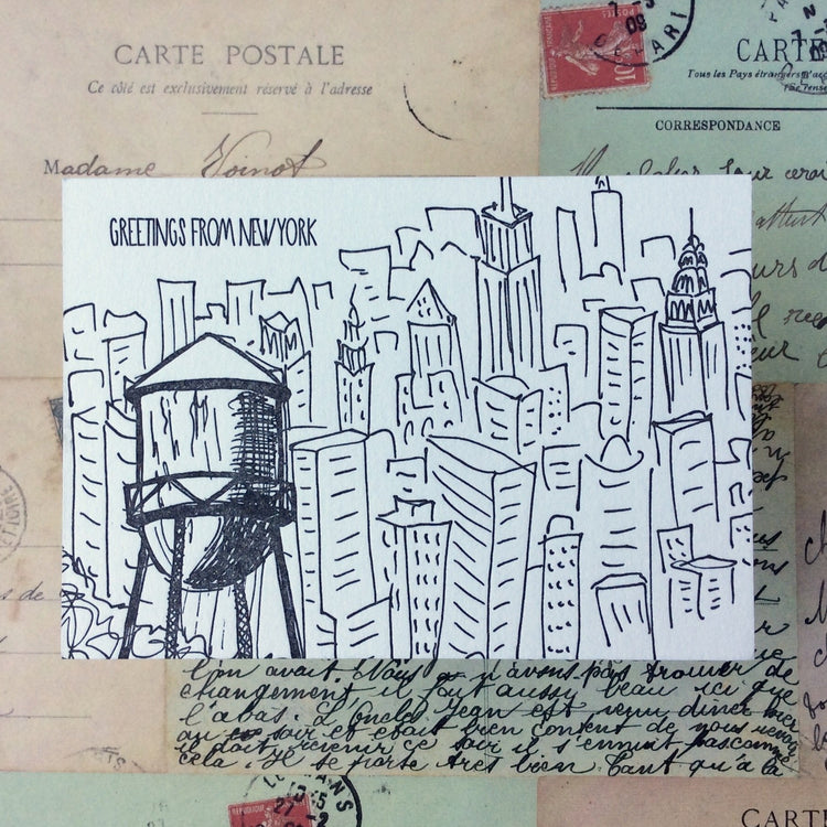 New York Letterpress Postcard Pack
