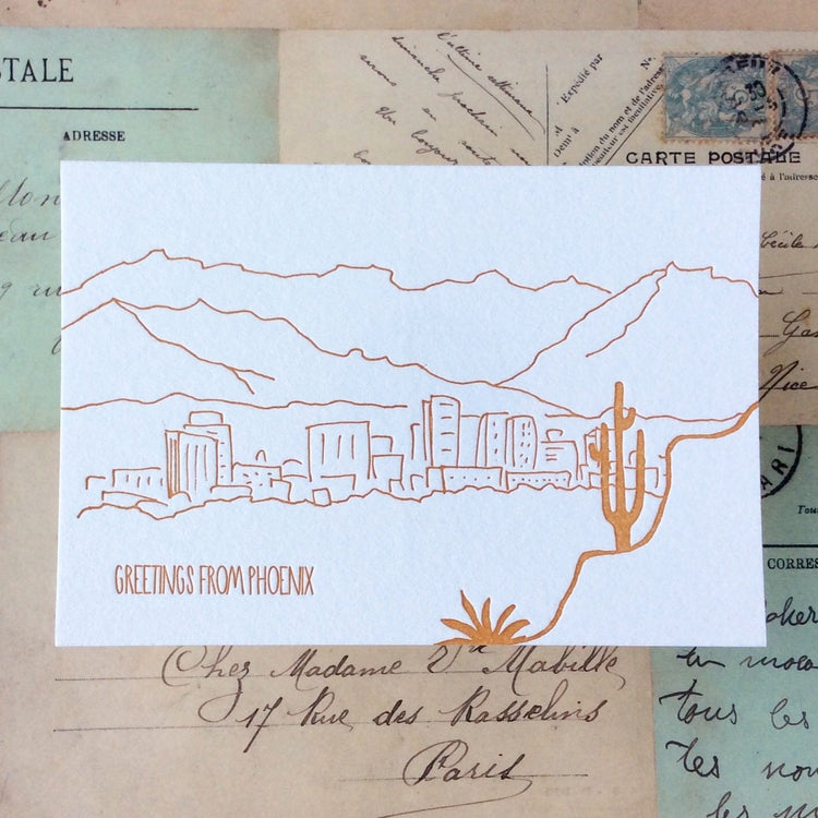 Phoenix Letterpress Postcard Pack