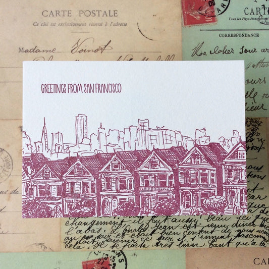 San Francisco Letterpress Postcard Pack