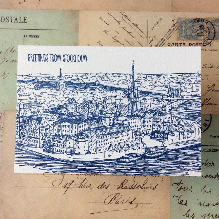 Stockholm Letterpress Postcard Pack