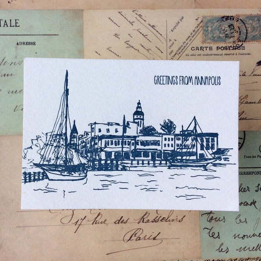 Annapolis Letterpress Postcard Pack