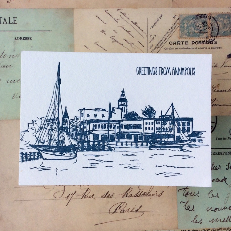 Annapolis Letterpress Postcard Pack
