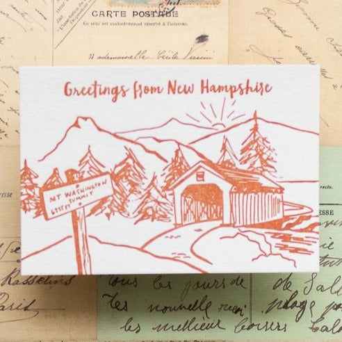 pokemon cards new hampshire New Hampshire Letterpress Postcard Pack