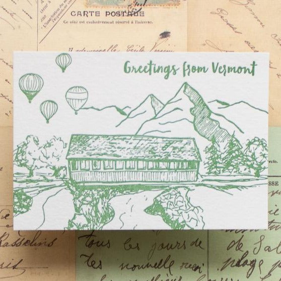 Vermont Letterpress Postcard Pack