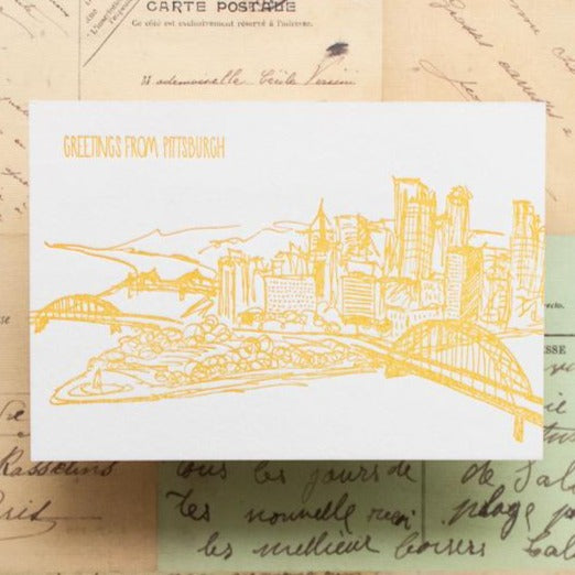 Pittsburgh Letterpress Postcard Pack