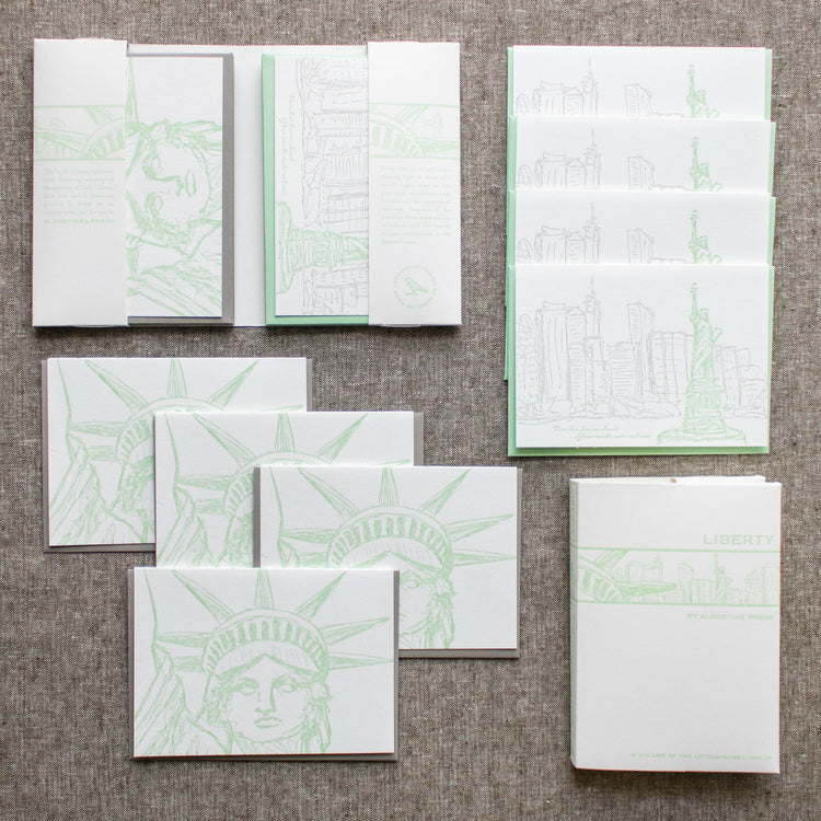 Statue of Liberty Letterpress Library