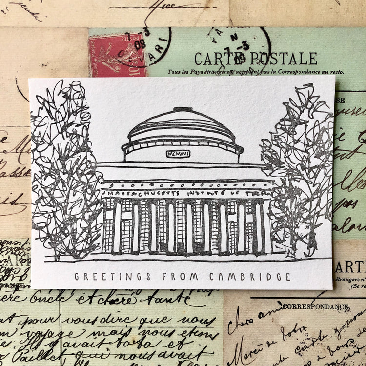 Cambridge - MIT Dome Letterpress Postcard Pack