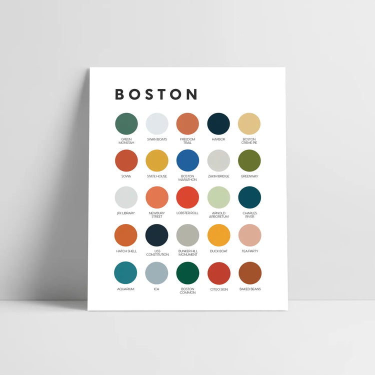 City Color Palette Prints