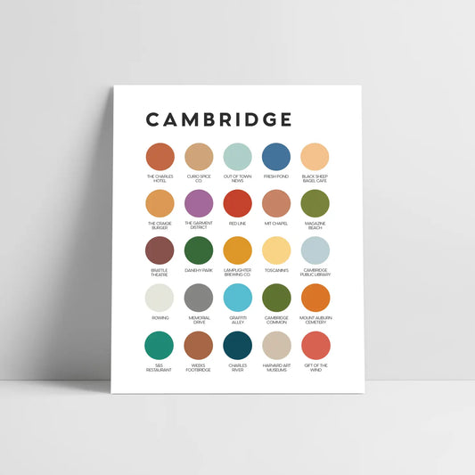 City Color Palette Prints
