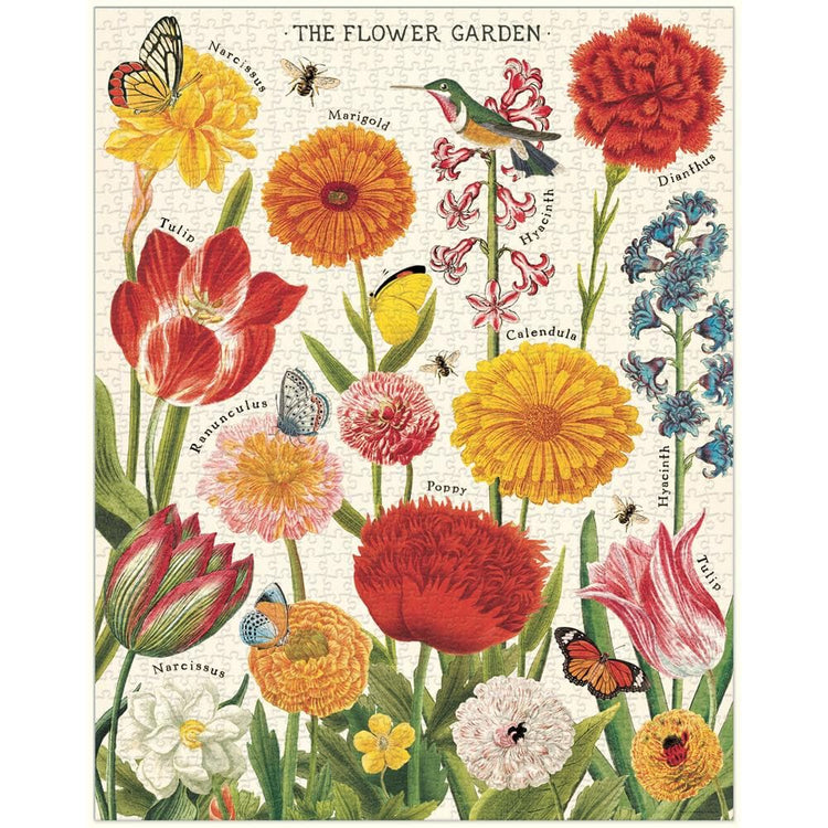 Vintage Flower Garden Puzzle