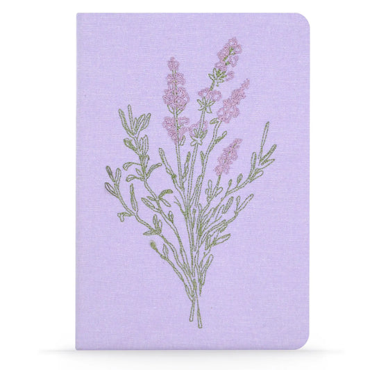 Lavender Bunch Embroidered Journal