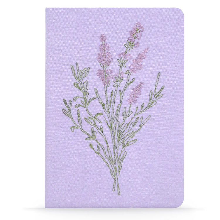 Lavender Bunch Embroidered Journal