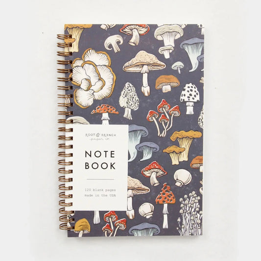 Mushroom & Fungi Spiral Notebook