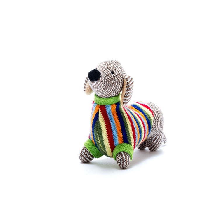 Knitted Puppy Rattles