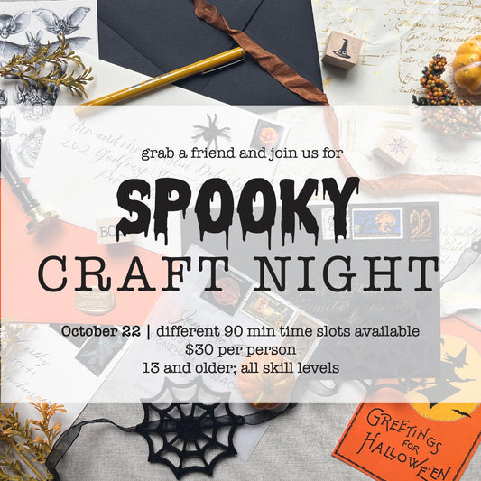 10/22 | DIY Letterpress Spooky Craft Night