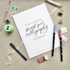 10/12: Brush Pen Calligraphy for Beginners