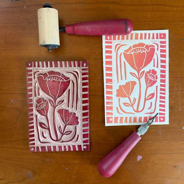 Block Rpinting 6/18 | Intro to Block Printing