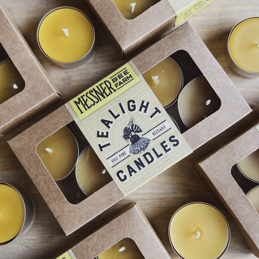 100% Beeswax Tealights - Set of 6